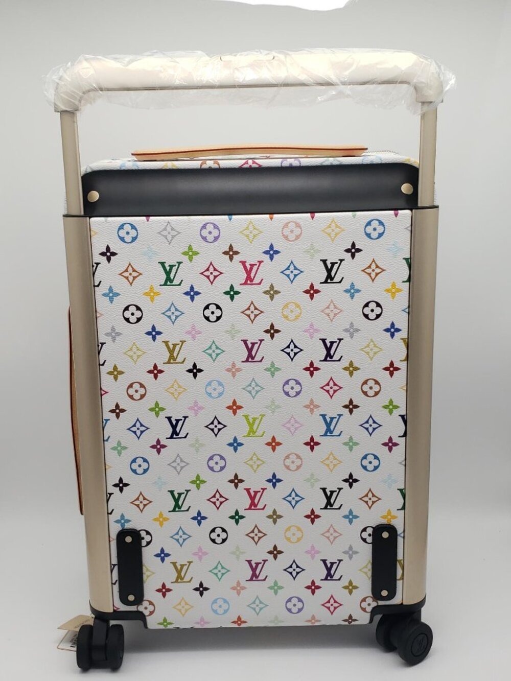 Authentic Louis Vuitton White Multicolor Spinner Carry-On Horizon 55 Murakami - Picture 5 of 16